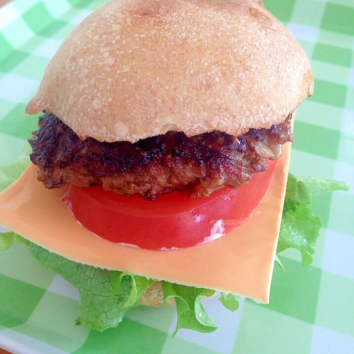 セルフで手作りハンバーガー♡